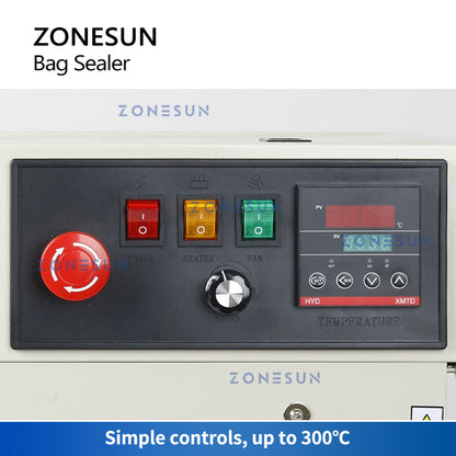 ZONESUN ZS-FR900S Upright Automatic Bag Sealing Machine