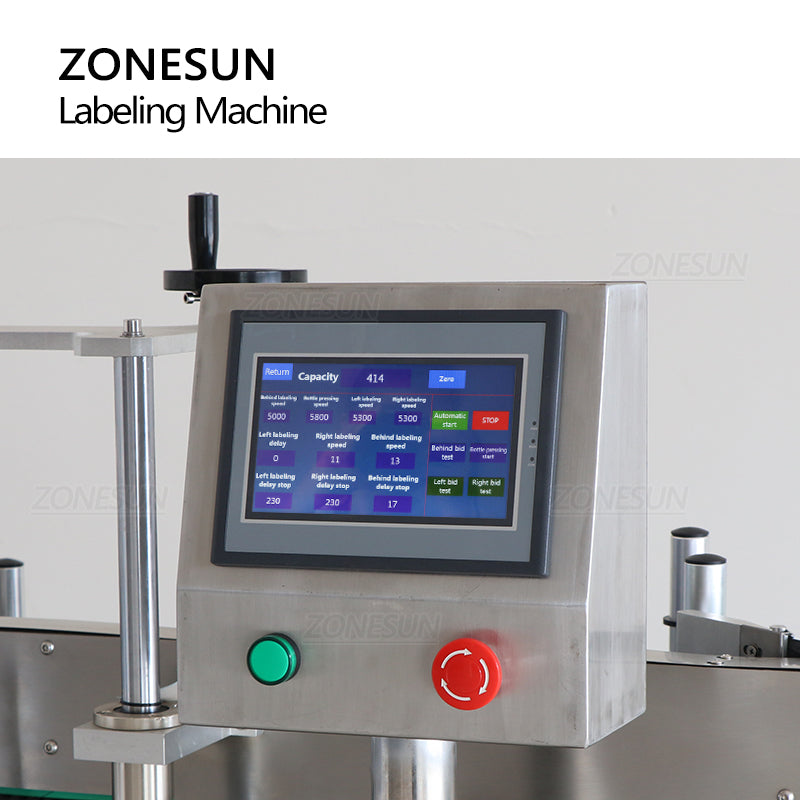 ZONESUN ZS-TB301 Automatic Double Labeling Machine for Square Bottles
