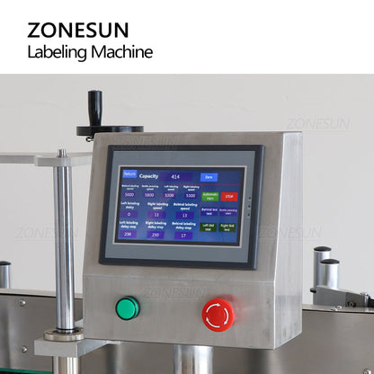 ZONESUN ZS-TB301 Automatic Double Labeling Machine for Square Bottles