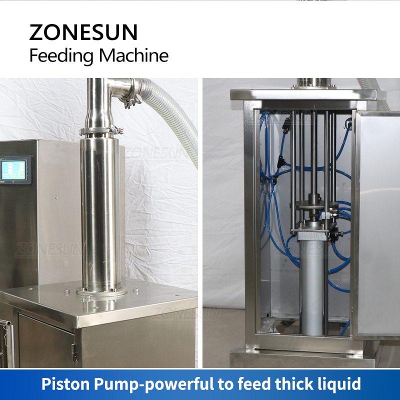 ZONESUN ZS-FP1 Pneumatic Paste Feeding Machine for Thick Liquids