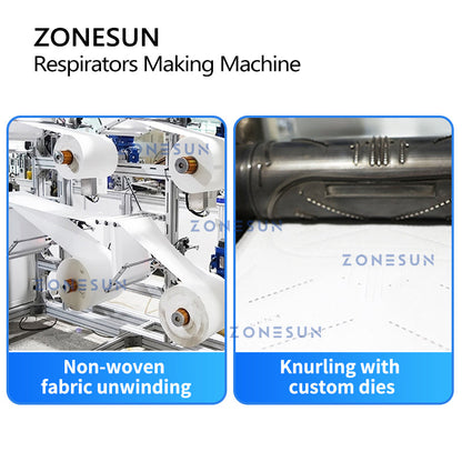 ZONESUN ZS-MMN95 High Speed Surgical Mask Making Machine