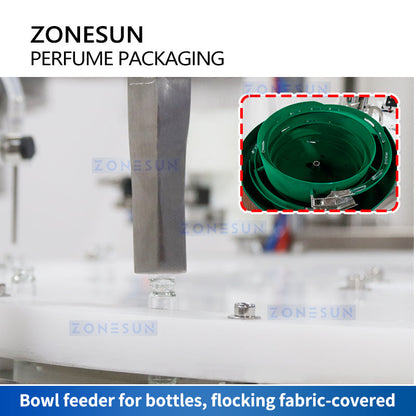 ZONESUN ZS-AFC7C Rotary Perfume Bottle Filling and Capping Machine