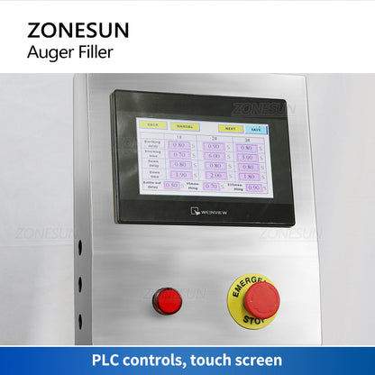 ZONESUN ZS-FM4A Auto 3 Heads Servo Motor Auger Powder Filling Machine