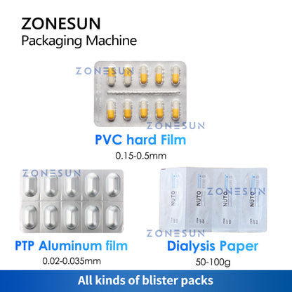 ZONESUN ZS-DPPA Automatic Liquid Paste Blister Sealing Machine