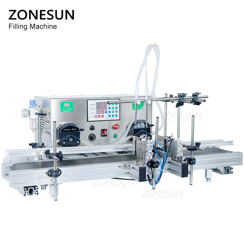 ZONESUN ZS-DTPP-2 Dual-Head Liquid Filling Machine for Juice & Oils