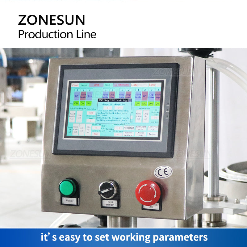 ZONESUN ZS‑FAL180A10 Eye Drops Filling Capping Labeling Packaging Line