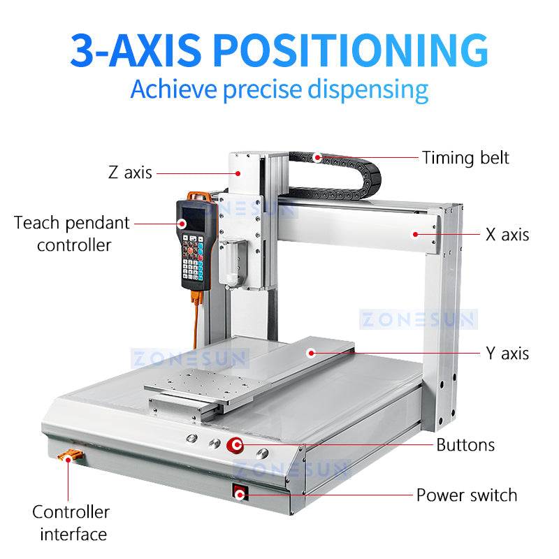 ZONESUN ZS-GD2205 Custom Automatic Glue Dispensing Machine