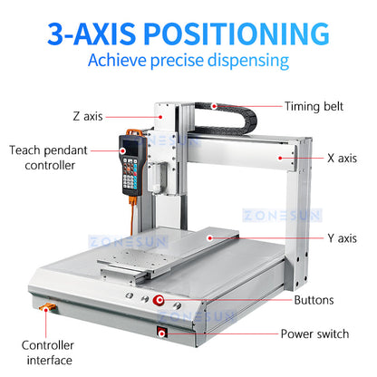 ZONESUN ZS-GD2205 Custom Automatic Glue Dispensing Machine