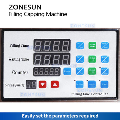 ZONESUN ZS-FYG01 Tabletop Peristaltic Pump Filling and Capping Machine