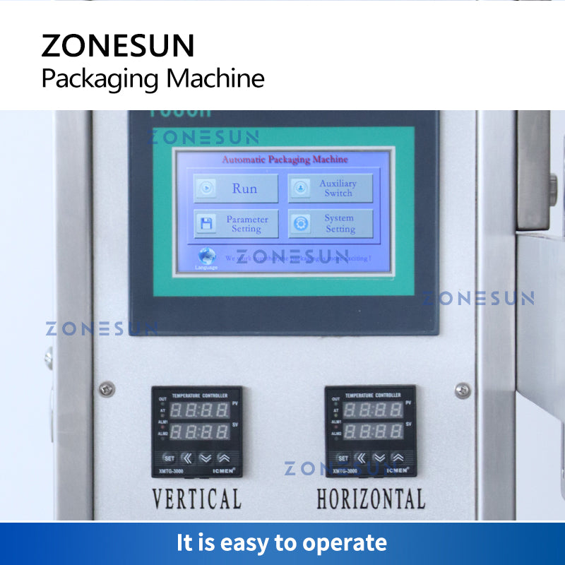 ZONESUN ZS‑S100 Auto Paste Filling Sealing Machine With Date Printer
