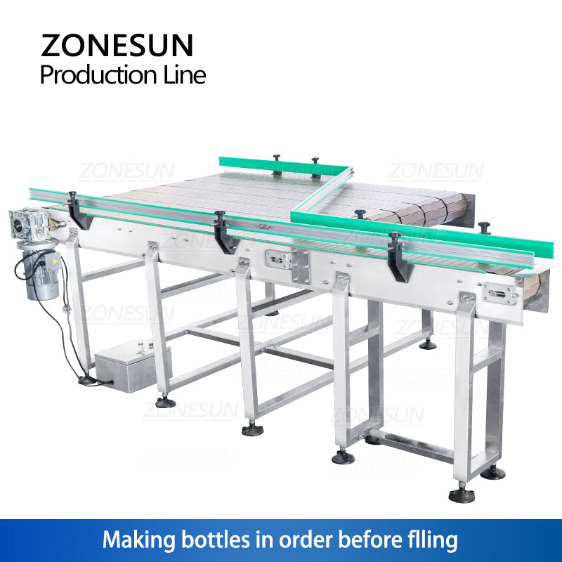 ZONESUN ZS‑FAL180X4 4Nozzle Magnetic Pump Filler Capper Labeler Line