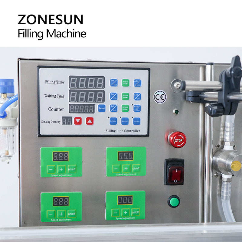 ZONESUN ZS-DTMP4Y 4heads Tabletop Magnetic Pump Liquid Filling Machine
