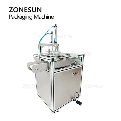 ZONESUN ZS-PK950 Semi-Auto Pleated Wrapping Machine with Conveyor