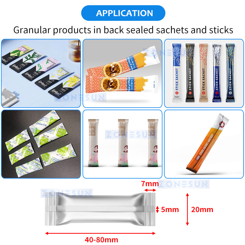 ZONESUN ZS-FSL12 Automatic 12 Lanes Granule Filling Sealing Machine