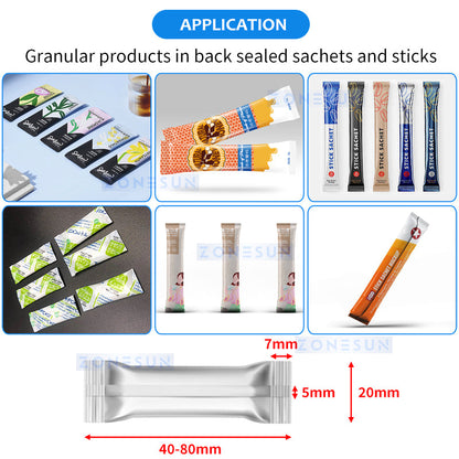 ZONESUN ZS-FSL12 Automatic 12 Lanes Granule Filling Sealing Machine