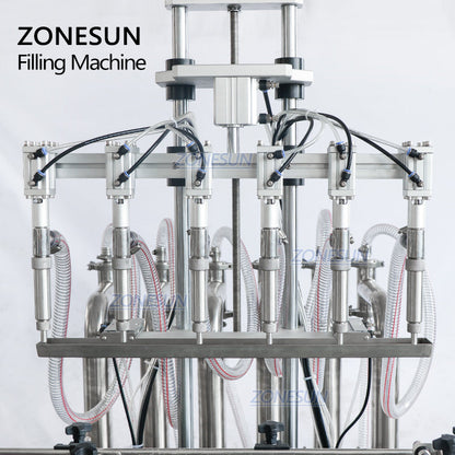 ZONESUN ZS‑YT6T‑6Y Automatic 6‑Nozzle Pneumatic Liquid Filling Machine