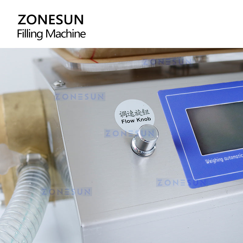 ZONESUN ZS-GPGT1C Semi-auto Gear Pump Paste Weighing Filling Machine