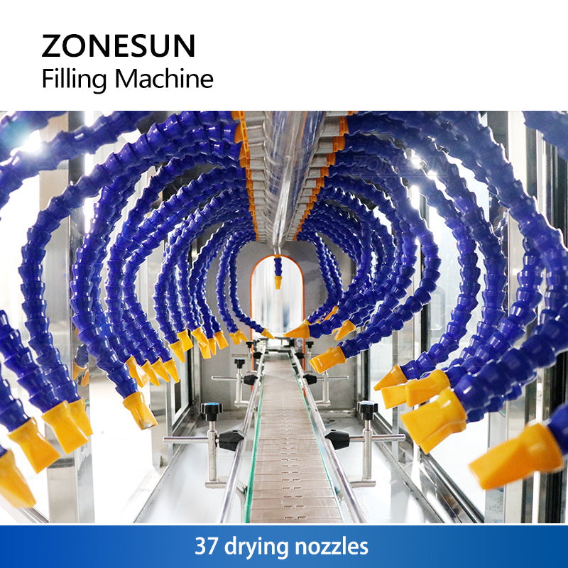 ZONESUN ZS‑BDM4000 Glass Bottle Drying Machine for Filling Lines