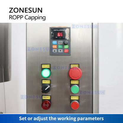 ZONESUN ZS-XG440C4 Automatic ROPP Pilfer Proof Bottle Capping Machine