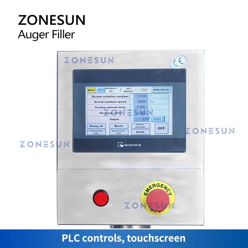 ZONESUN ZS-FM5A Servo Motor Automatic Auger Powder Filling Machine