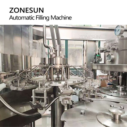 ZONESUN ZS-AFMC Auto PET Bottled Carbonated Drinks Filling Machine