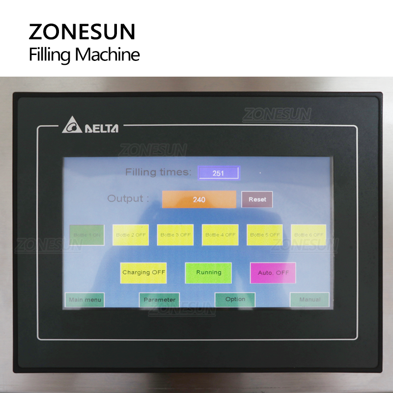 ZONESUN ZS-YTZL8A Automatic 8 Nozzles Vacuum Liquid Filling Machine