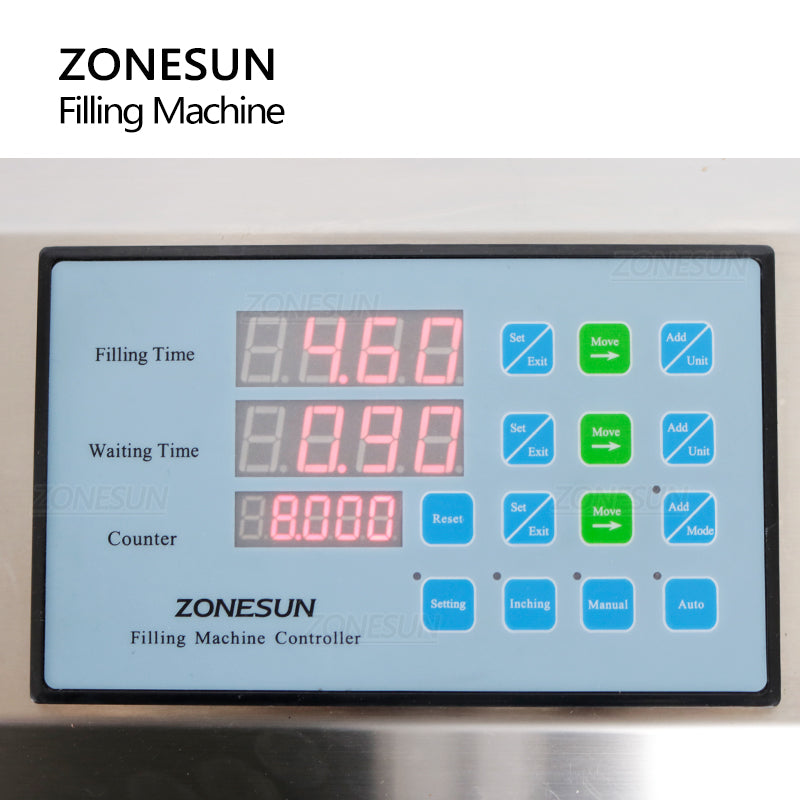 ZONESUN ZS-DTGT900P Auto Rotor Pump Paste Filling Machine with Hopper
