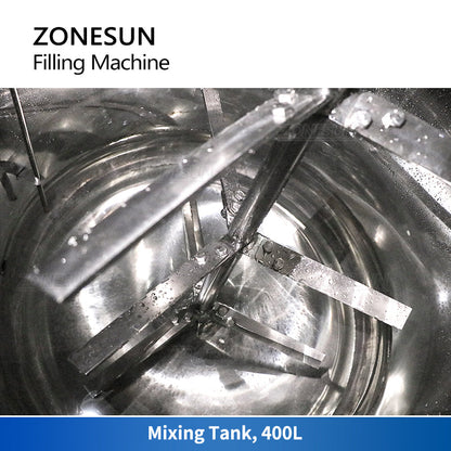 ZONESUN ZS‑DTPT2 Pneumatic Paste Filler with Mixing Tank&Feeding Pump