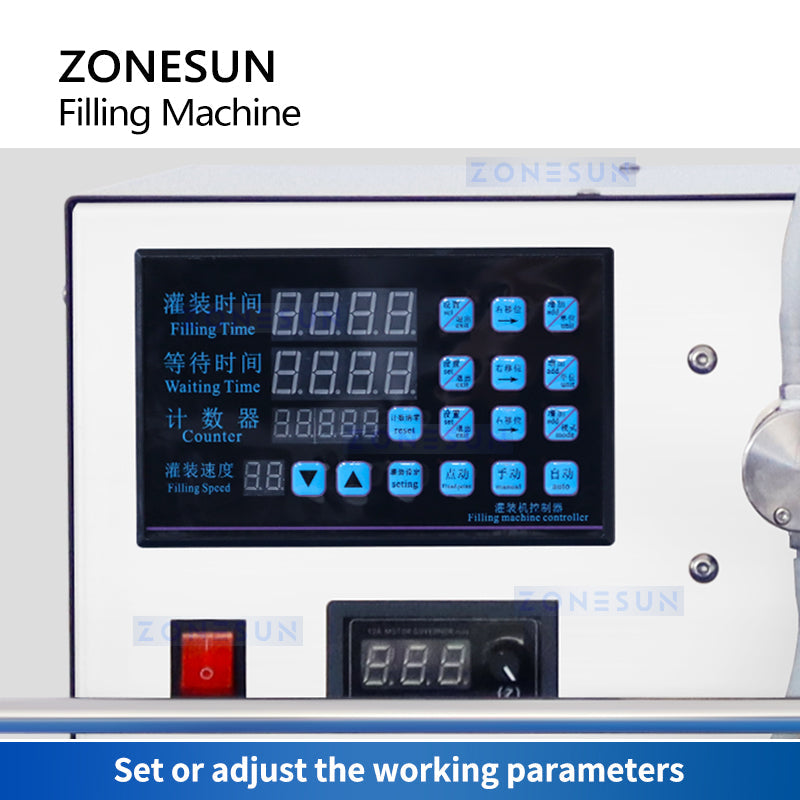ZONESUN ZS-MPYT250C Automatic Single Nozzle Magnetic Pump Liquid Filler