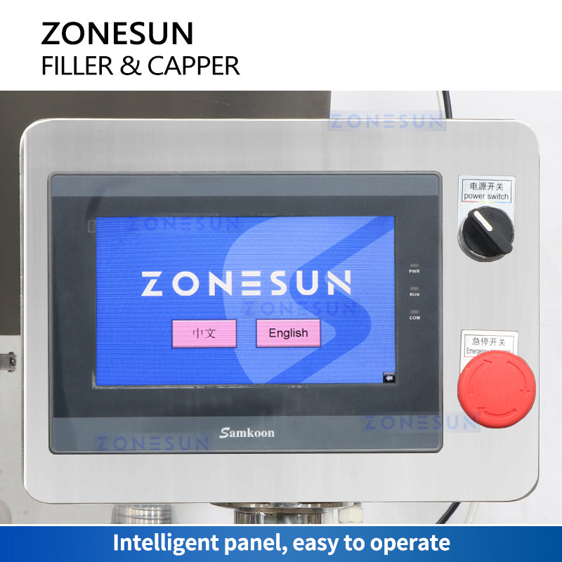 ZONESUN ZS-FAL180B4 Automatic Paste Filling & Cap Pressing Line