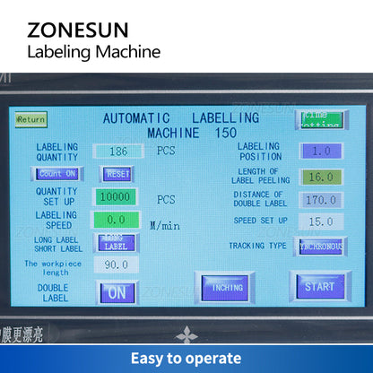 ZONESUN ZS‑TB170 High‑Speed Flat Surface Labeling Machine