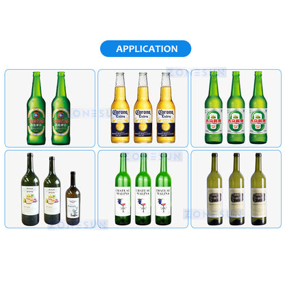 ZONESUN ZS-BLR18 Bottle Label Remover with 18-Station Rotating Wheel