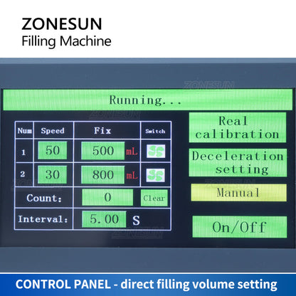 ZONESUN ZS‑G25A2 Dual Nozzle Magnetic Pump Corrosive Liquid Filler