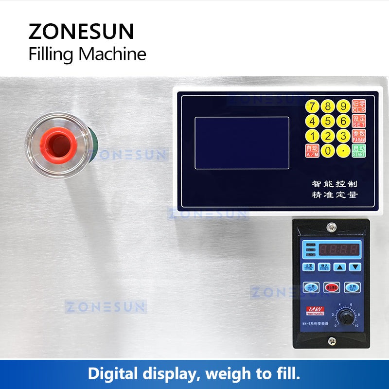 ZONESUN ZS-GPW1 High Flow Gear Pump Liquid Weighing Filling Machine