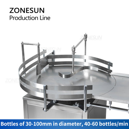 ZONESUN ZS‑FMYG1 Servo Auger Powder Filling & Capping Production Line