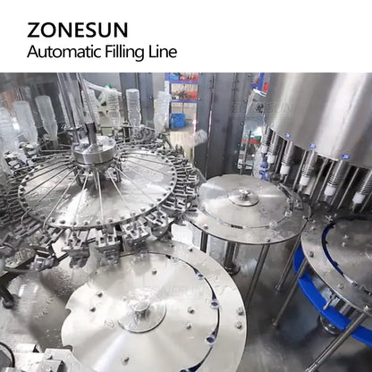 ZONESUN ZS-AFM Auto PET Bottle Water Washing Filling Sealing Machine