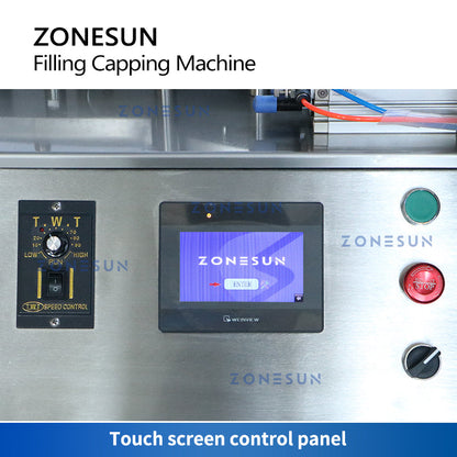 ZONESUN ZS-AFC7 Single Nozzle Magnetic Pump Filling Capping Machine