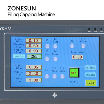 ZONESUN ZS-AFC1S Magnetic Pump Liquid Filling & Capping Machine