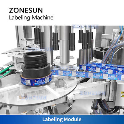 ZONESUN ZS-CYXR12 Automatic Hot Melt Glue Round Bottle Labeler