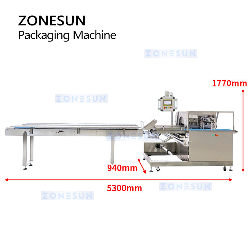 ZONESUN ZS-HY680 Auto Horizontal Flow Vegetables Packaging Machine
