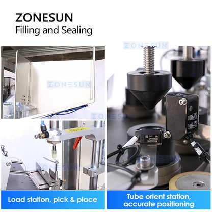 ZONESUN ZS-FS009U Auto Soft Tube Filling Ultrasonic Sealing Machine