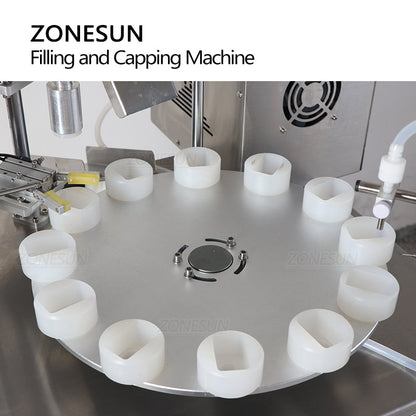 ZONESUN ZS-AFC1P Peristaltic Pump Liquid Filling & Capping Machine