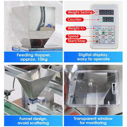 ZONESUN ZS-PFC500 Automatic Granule Weighing and Filling Machine