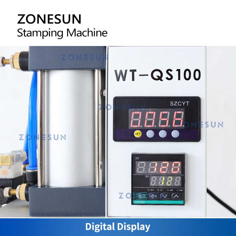 ZONESUN ZS-QS100 Pneumatic Hot Stamping Machine for Multiple Materials