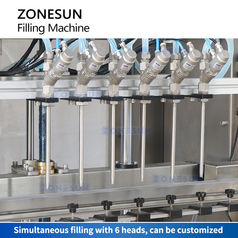 ZONESUN ZS-YTEX1 Automatic Explosion Proof 6 Nozzles Gravity Filler