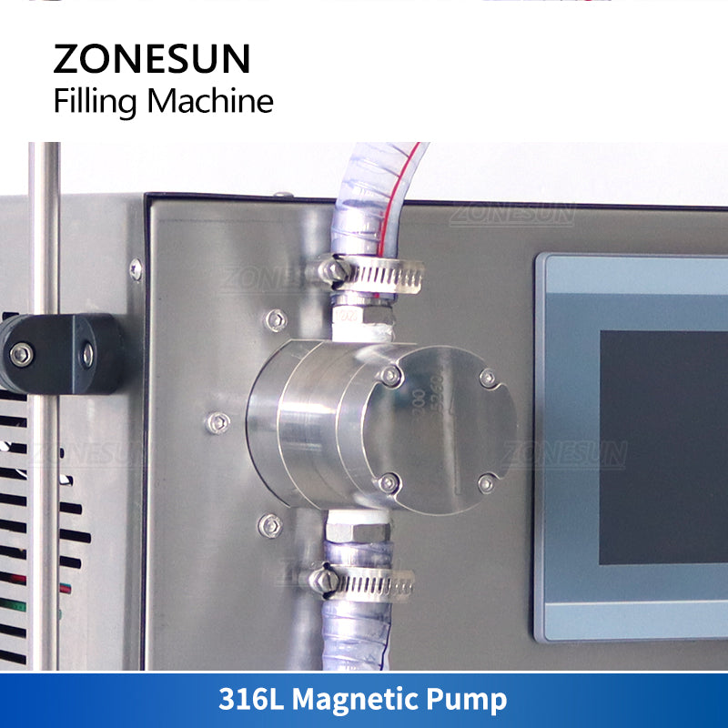 ZONESUN ZS‑G25A2 Dual Nozzle Magnetic Pump Corrosive Liquid Filler