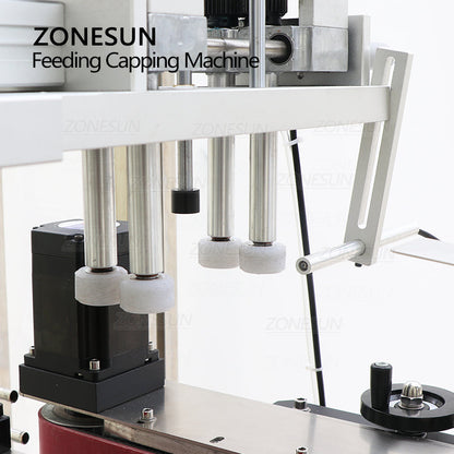 ZONESUN ZS-XG440DV Auto Capping Machine with Cap Feeder & Dust Cover