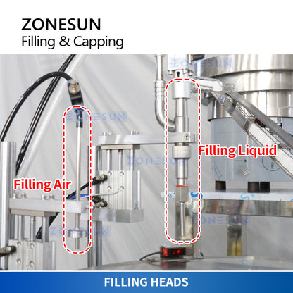 ZONESUN ZS-AFC12D Automatic Spout Pouch Liquid Filling Capping Machine