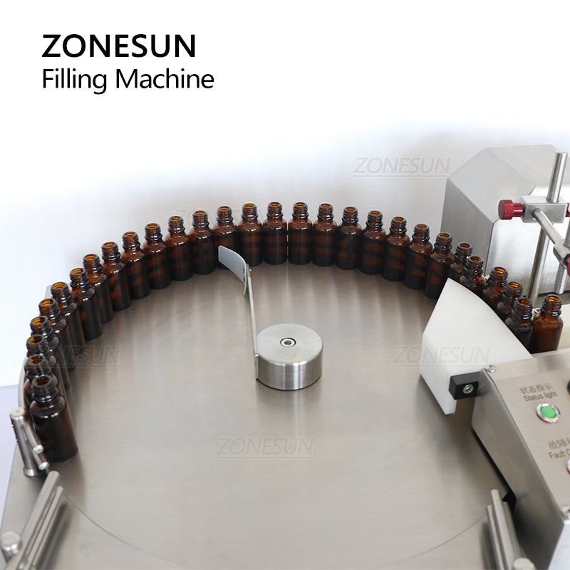 ZONESUN ZS‑LPG1 Automatic Ceramic Pump Liquid Filler with Unscrambler