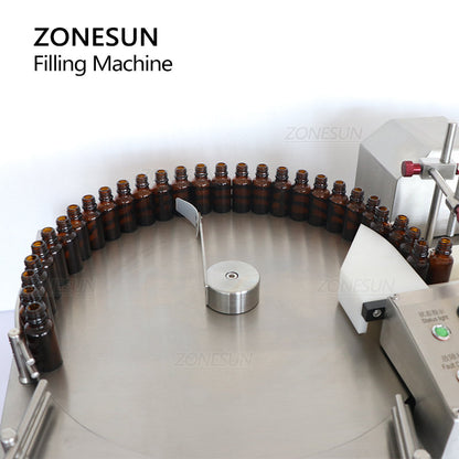 ZONESUN ZS‑LPG1 Automatic Ceramic Pump Liquid Filler with Unscrambler